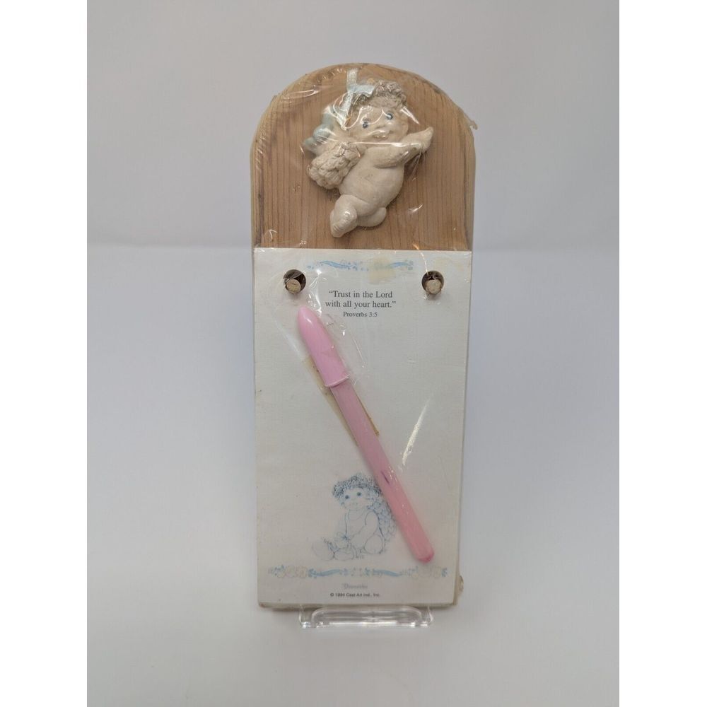 Dreamsicles Magnetic Wooden Plaque Note Memo Paper Pad‎ & Pen 1994 Vintage NEW